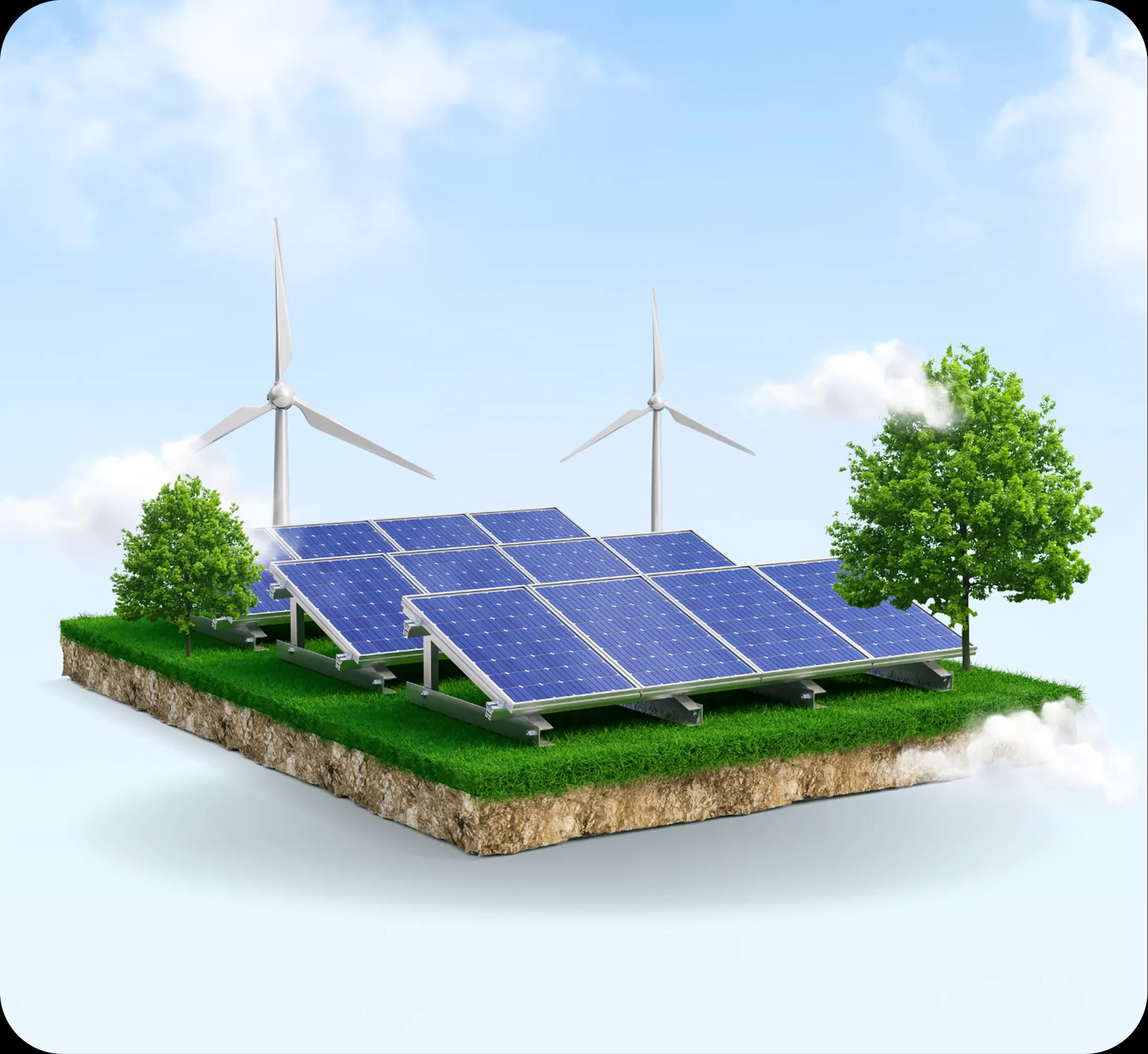 Modern Solar Panel Installation